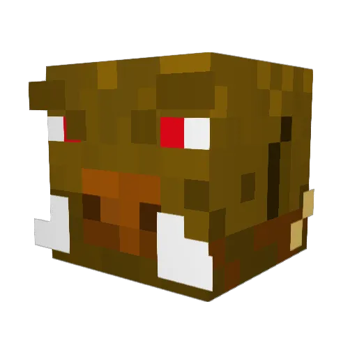 Hamzozo Minecraft avatar head, 3D render