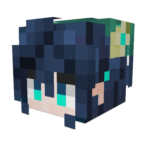 Han0325 Minecraft avatar head, 3D render