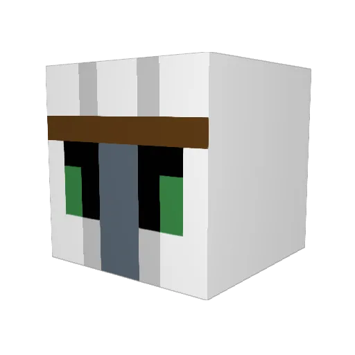 Han1gan Minecraft avatar head, 3D render
