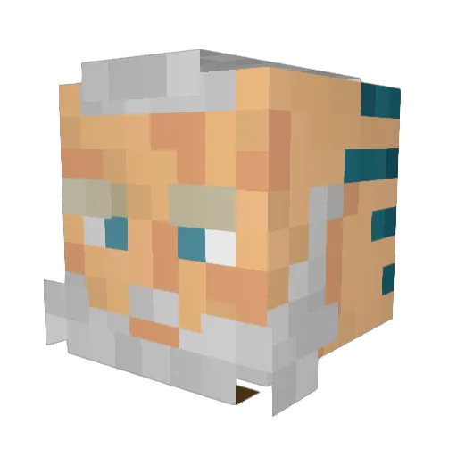HanAidi Minecraft avatar head, 3D render