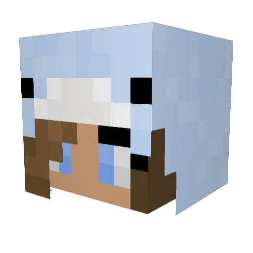 HanBan238 Minecraft avatar head, 3D render