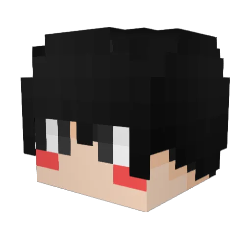 HanDaSom Minecraft avatar head, 3D render