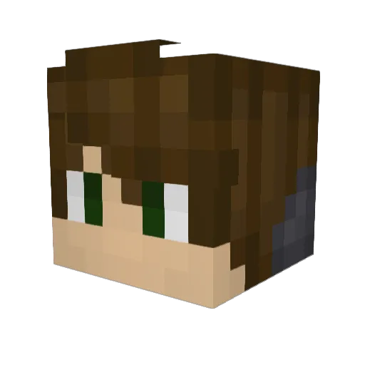 HanDeBoterham Minecraft avatar head, 3D render