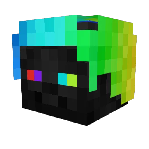HanF253 Minecraft avatar head, 3D render