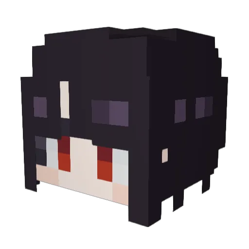 HanFel_ Minecraft avatar head, 3D render