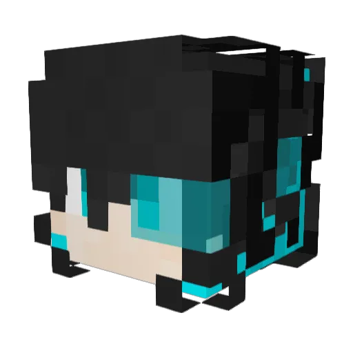 HanFengSY Minecraft avatar head, 3D render