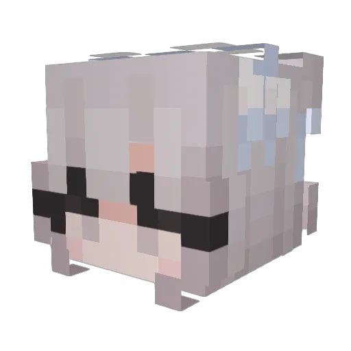 HanGuang666 Minecraft avatar head, 3D render