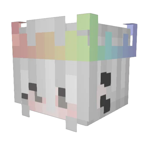 HanHa__ Minecraft avatar head, 3D render