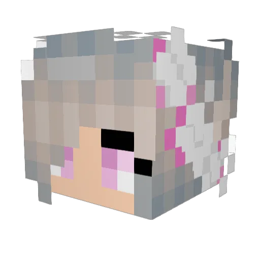 HanMinnn Minecraft avatar head, 3D render