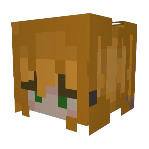 HanRob Minecraft avatar head, 3D render