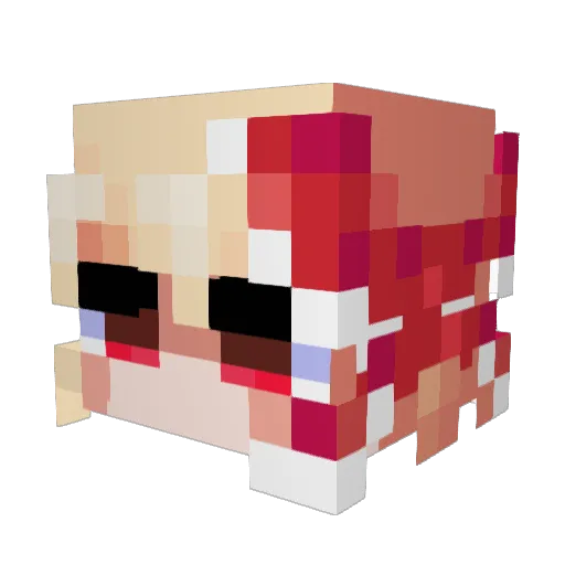 HanSeohwa Minecraft avatar head, 3D render