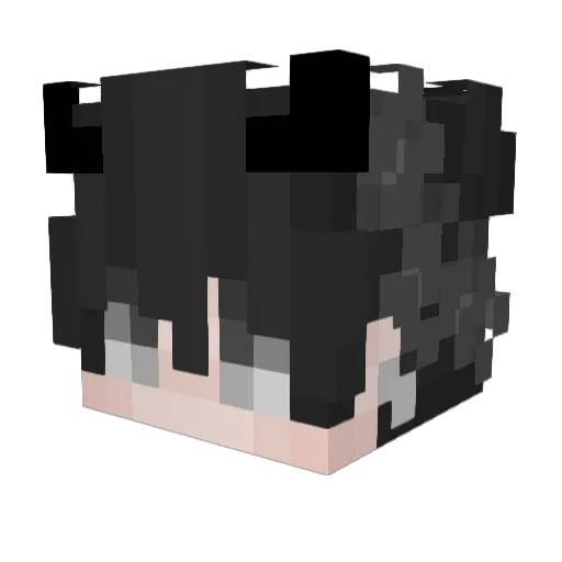 HanWish Minecraft avatar head, 3D render