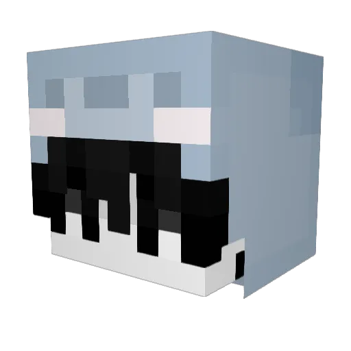 HanYingLin Minecraft avatar head, 3D render