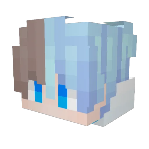 Han___Mo Minecraft avatar head, 3D render