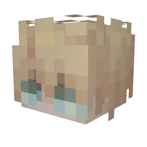 Han_aoo Minecraft avatar head, 3D render