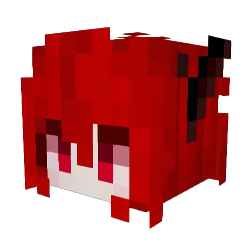 HanaSakuya16 Minecraft avatar head, 3D render