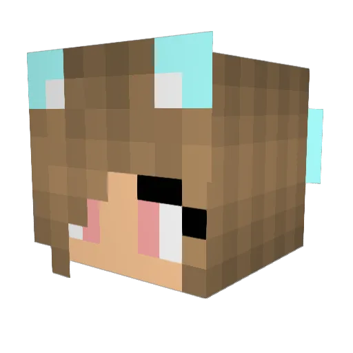 HanadiH Minecraft avatar head, 3D render