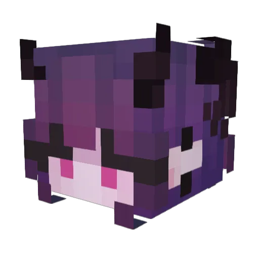 HanaeOni Minecraft avatar head, 3D render
