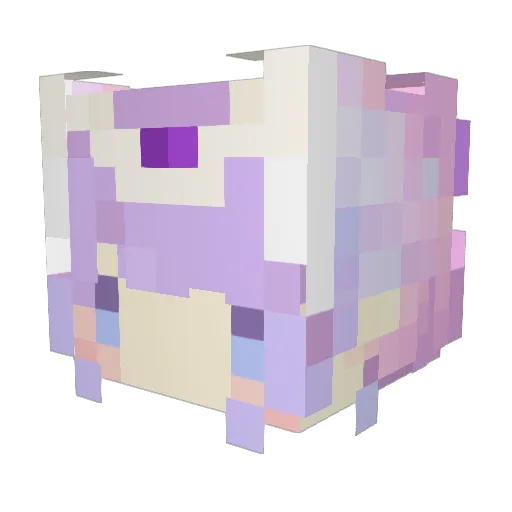 Hanaka_Rin Minecraft avatar head, 3D render