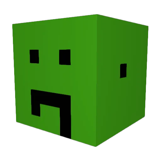 Hanakai03 Minecraft avatar head, 3D render