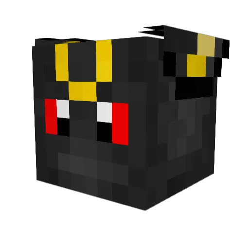 Hanamixx Minecraft avatar head, 3D render