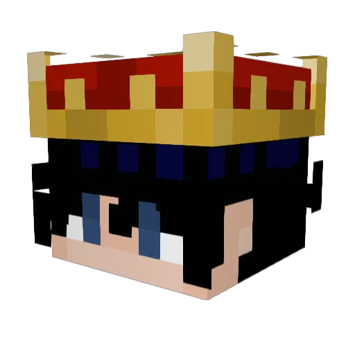 Hananas14 Minecraft avatar head, 3D render