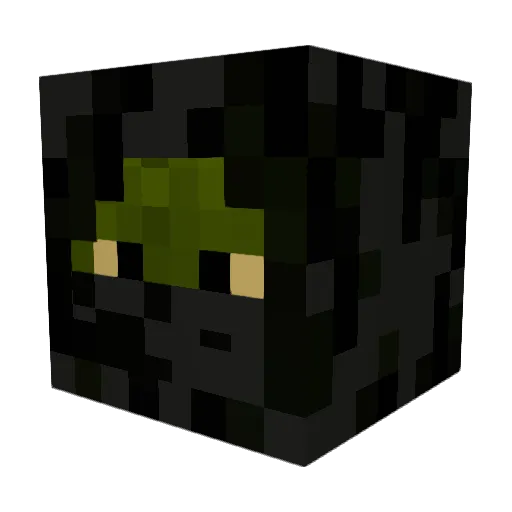 Hanarck Minecraft avatar head, 3D render