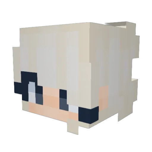 HanbenP Minecraft avatar head, 3D render