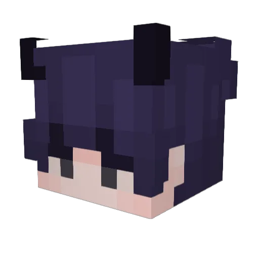 Hanch Minecraft avatar head, 3D render