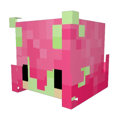 Hanci0 Minecraft avatar head, 3D render