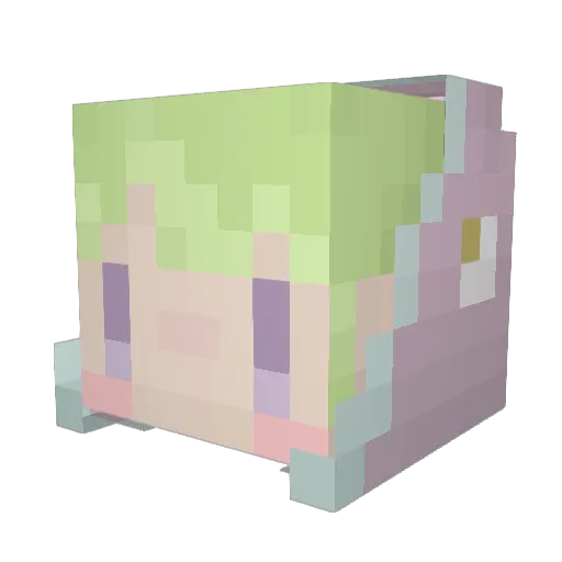 Hancson28 Minecraft avatar head, 3D render