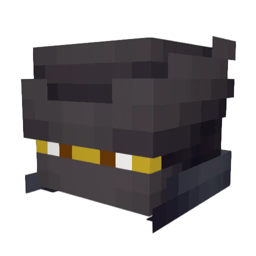 HandCraftdd Minecraft avatar head, 3D render