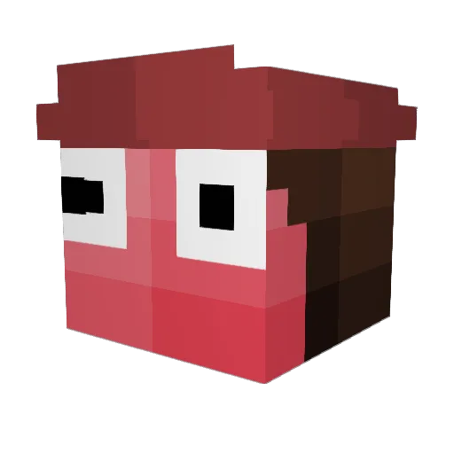 Handcrankersmoke Minecraft avatar head, 3D render