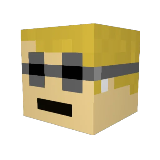 Hande305 Minecraft avatar head, 3D render