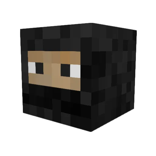 Handew Minecraft avatar head, 3D render