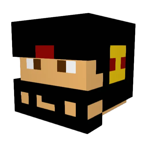 HandiManni Minecraft avatar head, 3D render