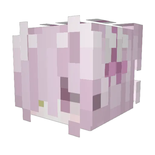 Handmaids Minecraft avatar head, 3D render