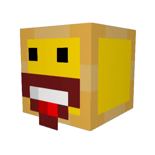Handmarks Minecraft avatar head, 3D render