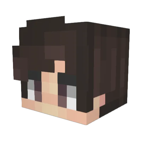 Handsito Minecraft avatar head, 3D render