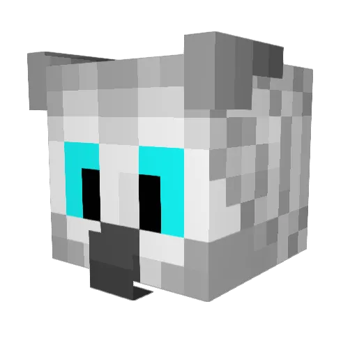 HandsomeOwl Minecraft avatar head, 3D render