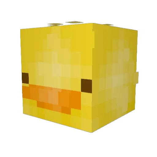 HandsomeTakey Minecraft avatar head, 3D render
