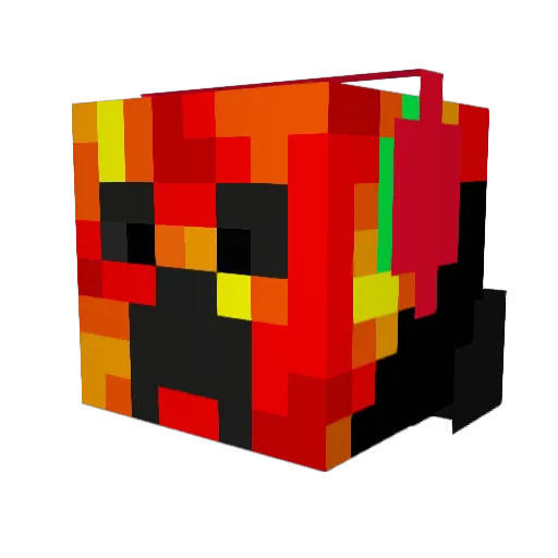 Handsome_Lucca Minecraft avatar head, 3D render