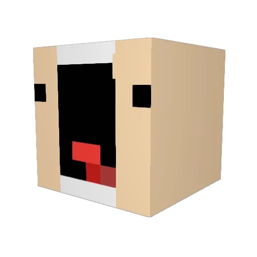Handsome_Rabbit Minecraft avatar head, 3D render