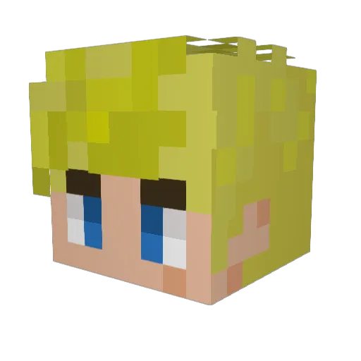 HandyReo07 Minecraft avatar head, 3D render