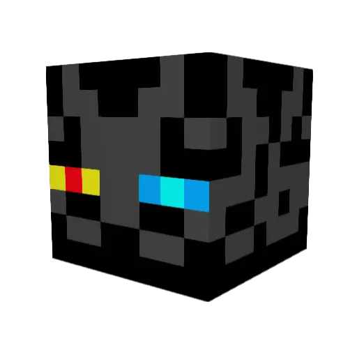 Handzse Minecraft avatar head, 3D render