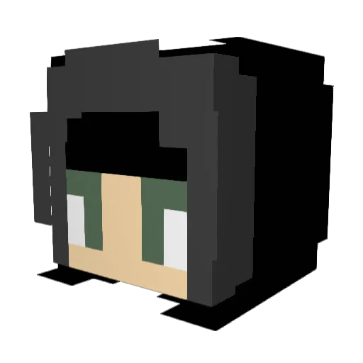 Hanefi_ Minecraft avatar head, 3D render