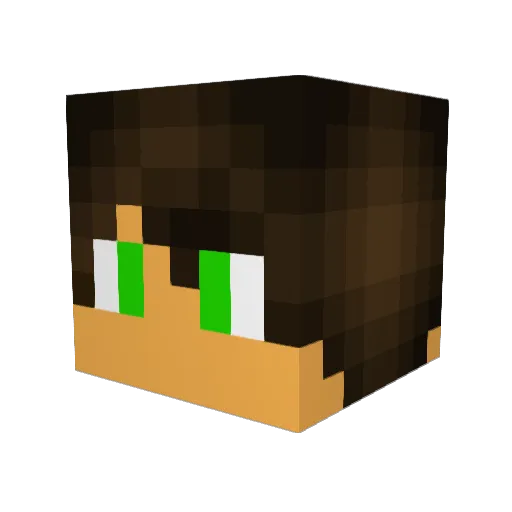 HanfbauerHD Minecraft avatar head, 3D render