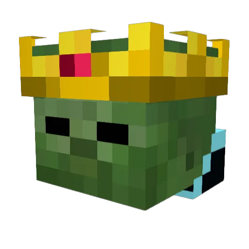 Hanfoldo Minecraft avatar head, 3D render