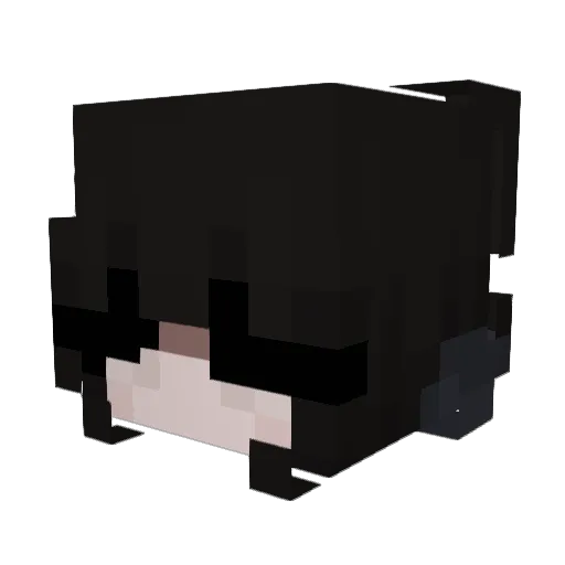 Hang410 Minecraft avatar head, 3D render