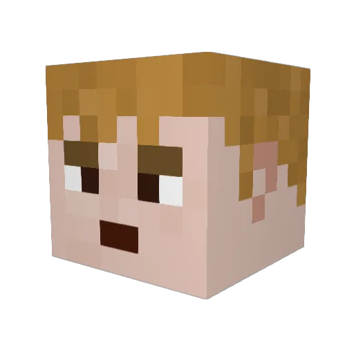 HangChowCrow Minecraft avatar head, 3D render